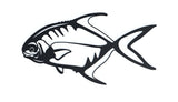 Steel Permit Fish Wall Art