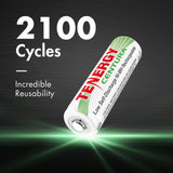 Tenergy AA Centura NiMH Rechargeable Battery - 4 Pack
