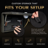 Wild Turkey Pair Gun Concealment Furniture - Handcrafted Hidden Gun Storage Wall Decor - Hidden Safe Furniture with Magnetic Lock for Quick Access & Storage - Made in USA