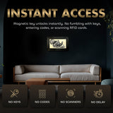 Wild Turkey Pair Gun Concealment Furniture - Handcrafted Hidden Gun Storage Wall Decor - Hidden Safe Furniture with Magnetic Lock for Quick Access & Storage - Made in USA