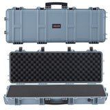 40" Hard Rifle Case, Lockable Rifle Case with Pre-cut Foams, Gun Storage with Wheels, IP67 Waterproof & Dustproof Movable Large Pistol Storage for Rifles, Shotguns, Airsoft Guns