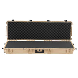 52" Hard Rifle Case, Lockable Rifle Case with Pre-cut Foams, Gun Storage with Wheels, Heavy Duty IP67 Waterproof & Dustproof Pistol Storage Cases for Rifles, Shotguns, Airsoft Guns