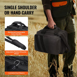 Range Bag for 2 Pistols, Tactical Gun Bag with 2 Built-in Removable Pistol Bags & 6 Detachable Magazines, Gun Range Bag for Outdoor Hunting Shooting, Lockable Carrying Handgun Bag Case
