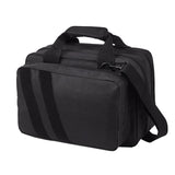 Range Bag for 2 Pistols, Tactical Gun Bag with 2 Built-in Removable Pistol Bags & 6 Detachable Magazines, Gun Range Bag for Outdoor Hunting Shooting, Lockable Carrying Handgun Bag Case