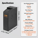 Mounted Gun Safe for Pistols, Biometric Gun Safe with Three Quick Access Ways of Fingerprints, Passwords and Keys, Handgun Safe for 1 Pistol for Home, Bedside, Nightstand, Wall