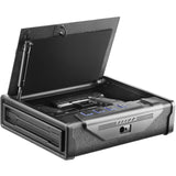 Gun Safe for Pistols, Biometric Gun Safe with Three Quick Access Ways of Fingerprints, Passwords and Keys, Handgun Safe for 2 Pistols for Home, Bedside, Nightstand, Car