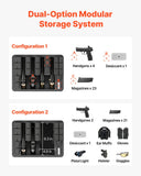 Hard Pistol Case, Heavy Duty Hard Gun Case with XPE Foam Lining, Waterproof Pistol Storage Box with Customizable Interior & Handle for Gun, Lenses, Camera, Gear, TSA Compliant, 15.9x12.5x7.5 in