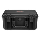 Hard Pistol Case, Heavy Duty Hard Gun Case with XPE Foam Lining, Waterproof Pistol Storage Box with Customizable Interior & Handle for Gun, Lenses, Camera, Gear, TSA Compliant, 15.9x12.5x7.5 in
