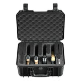Hard Pistol Case, Heavy Duty Hard Gun Case with XPE Foam Lining, Waterproof Pistol Storage Box with Customizable Interior & Handle for Gun, Lenses, Camera, Gear, TSA Compliant, 15.9x12.5x7.5 in
