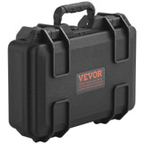 Hard Pistol Cases with Pre-cut PU Foam, Waterproof & Dustproof Hard Gun Case for 1 Pistol, 12.59×9.01×4.4 in Lockable Pistol Case, Black