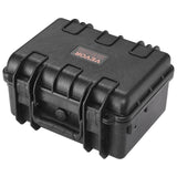 Hard Pistol Cases with Pre-cut PU Foam, Waterproof & Dustproof Hard Gun Case for 2 Pistol, 14.1×11.5×7.6 in Lockable Pistol Case, Black