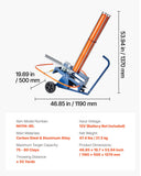 Clay Target Thrower, 75-80 Clays Pigeon Thrower, 55+ Yards Automatic Skeet and Trap Launcher on Wheels - with Adjustable Angle, Foot Pedal & Pull Handle for Clays Throwing, Shooting Sports
