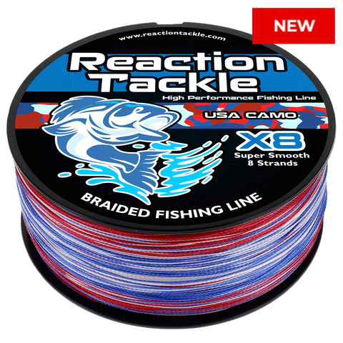 reaction braided fishing line Tackle - Multi-Color the worlds strongest fiber Reaction Tackle Braided Fishing Line