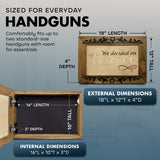 We Decided On Forever Hidden Gun Safe, Concealed Pistol Storage, Wood Gun Cabinet, Handcrafted, Gun Concealment Furniture, Concealed Shelf