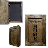 Hidden Gun Storage Cabinet Welcome to Our Home, Jacobean, Concealed Pistol Safe, Concealment Furniture, Handmade in the USA, Home Self Defense