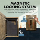 Hidden Gun Storage Cabinet Welcome to Our Home, Jacobean, Concealed Pistol Safe, Concealment Furniture, Handmade in the USA, Home Self Defense