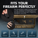 Mountain Scene Welcome Concealment Decor - Handcrafted Wooden Gun Cabinets - Gun Shelf Hidden Storage for Rifles, Shotguns, & Handguns - Quick Access Hidden Wall Safe