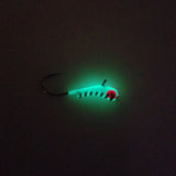 WHITE STRIPE GLOW TUNGSTEN KANOE JIG