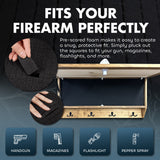 Wolf in the Wild Hidden Gun Storage - Coat Rack Concealment Shelf with Hooks for Coats, Bags, & Hats - Quick Access Hidden Gun Shelf - Secure Magnetic Lock