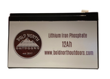 Bold North Outdoors 12V 12ah Lithium Ion Battery LifePO4 FREE SHIPPING!