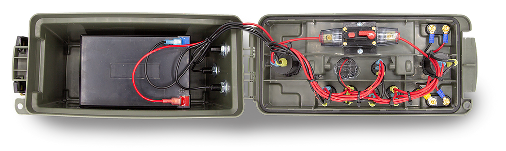 12v parallel power box for ice fishing Portable Component Kit Its integrated Power Port outlet makes it very easy for you to power all of your 12 Bold North Outdoors Power2Go300 Power