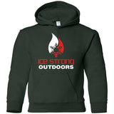 Youth Pullover Hoodie Red & White Logo (LOTS of color choices)