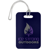 Ice Strong Luggage Bag/Rod - Tackle Case Tag Purple/Gray Logo
