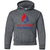 Youth Pullover Hoodie Patriotic Logo (LOTS of color choices)