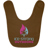 Ice Strong Baby Bib Blue & Pink Logo (LOTS of bib color choices)