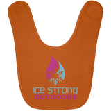 Ice Strong Baby Bib Blue & Pink Logo (LOTS of bib color choices)