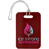 Ice Strong Luggage Bag/Rod - Tackle Case Tag Pink/Blue Logo