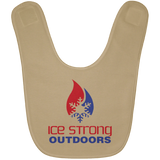 Ice Strong Baby Bib Patriotic Logo (LOTS of bib color choices)