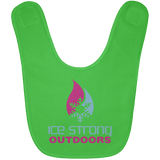 Ice Strong Baby Bib Blue & Pink Logo (LOTS of bib color choices)