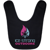 Ice Strong Baby Bib Blue & Pink Logo (LOTS of bib color choices)