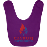 Ice Strong Baby Bib Patriotic Logo (LOTS of bib color choices)