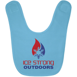 Ice Strong Baby Bib Patriotic Logo (LOTS of bib color choices)