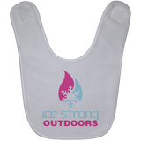 Ice Strong Baby Bib Blue & Pink Logo (LOTS of bib color choices)