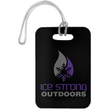 Ice Strong Luggage Bag/Rod - Tackle Case Tag Purple/Gray Logo