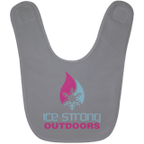 Ice Strong Baby Bib Blue & Pink Logo (LOTS of bib color choices)