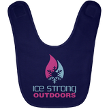 Ice Strong Baby Bib Blue & Pink Logo (LOTS of bib color choices)