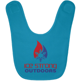 Ice Strong Baby Bib Patriotic Logo (LOTS of bib color choices)
