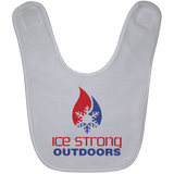 Ice Strong Baby Bib Patriotic Logo (LOTS of bib color choices)