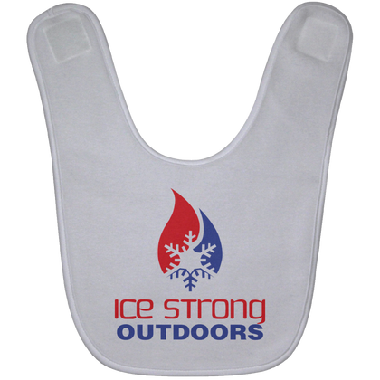 Ice Strong Baby Bib Patriotic Logo (LOTS of bib color choices)
