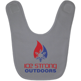 Ice Strong Baby Bib Patriotic Logo (LOTS of bib color choices)