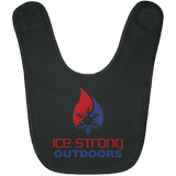 Ice Strong Baby Bib Patriotic Logo (LOTS of bib color choices)