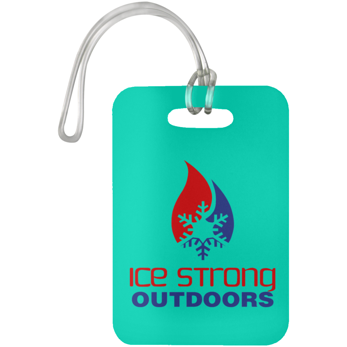 Ice Strong Luggage Bag/Rod - Tackle Case Tag Patriotic Logo – Ice ...