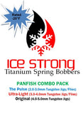 Ice Strong Outdoors - Titanium Spring Bobber 3-Pack Panfish Combo